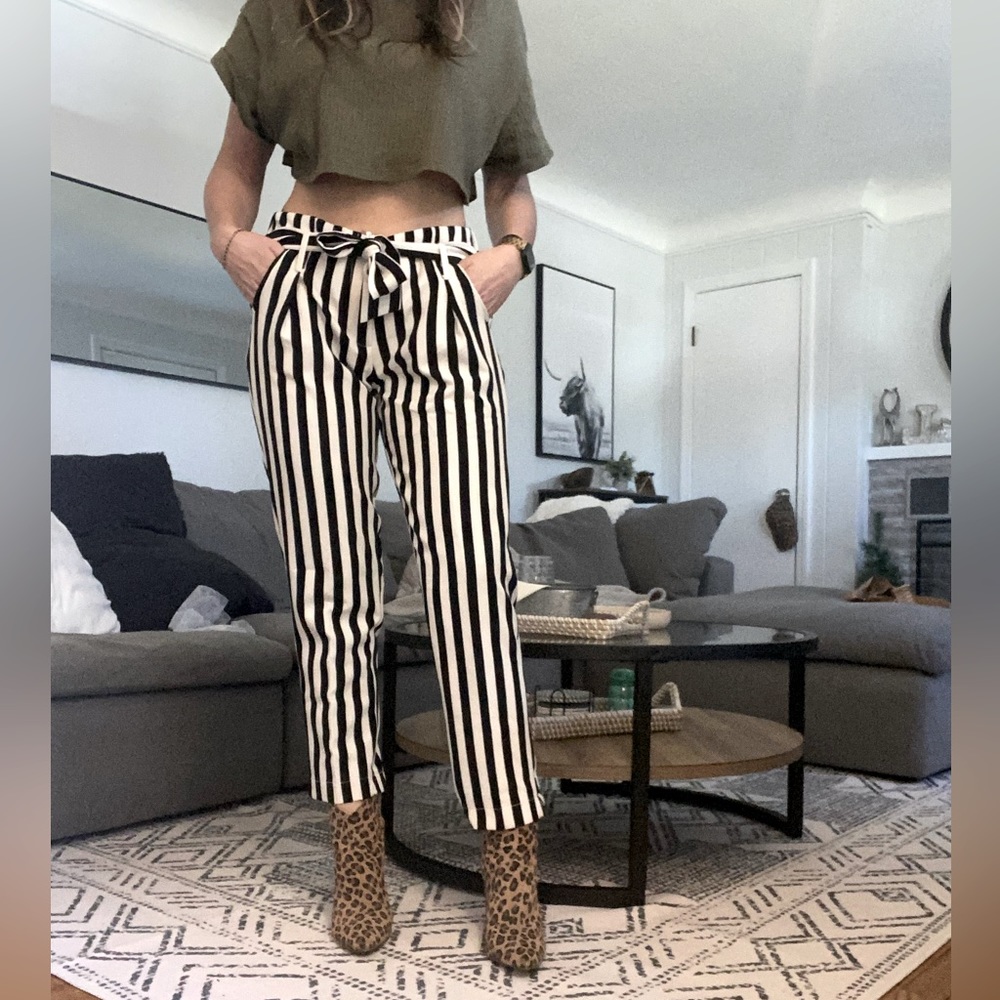 STRIPPED TROUSERS
